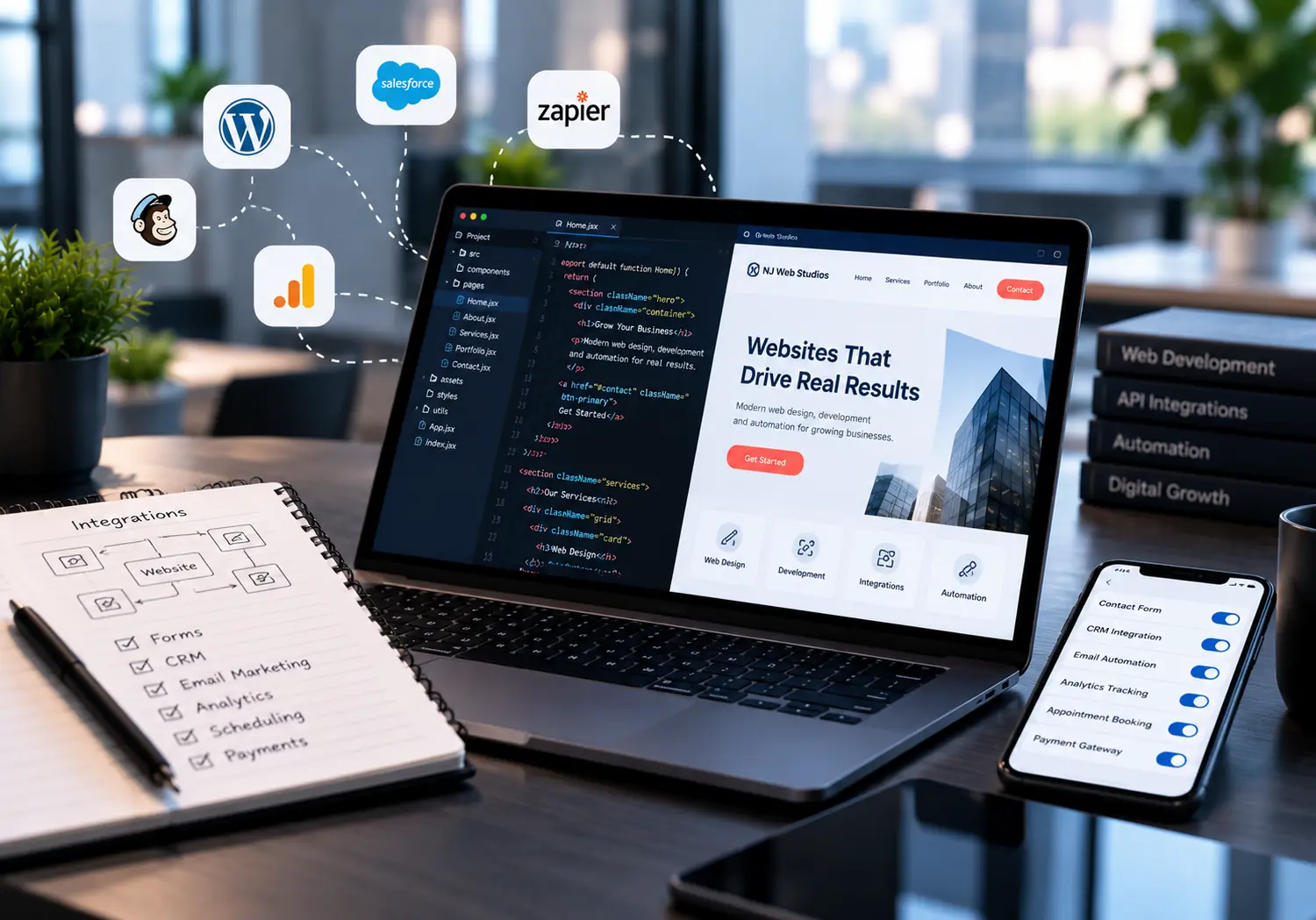 Website development and integrations