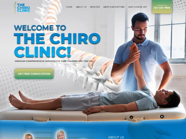 Chiropractic website 1