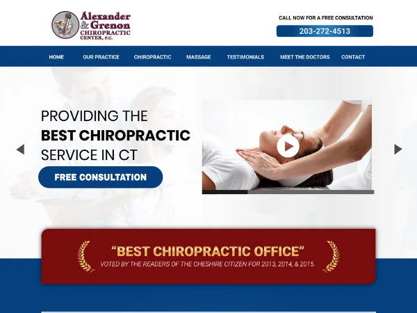 Chiropractic website 2
