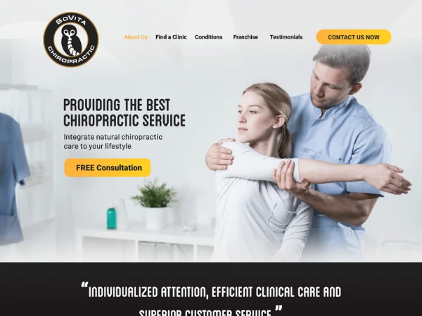 Chiropractic website 3