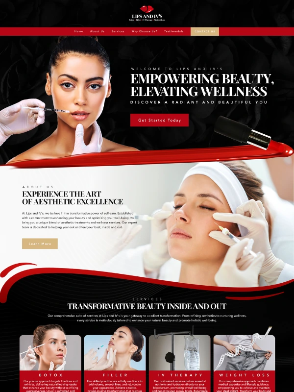 Spa website design project 1
