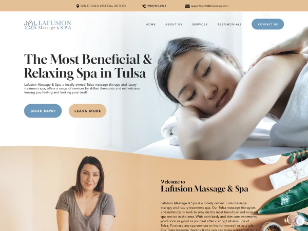 Spa website 3